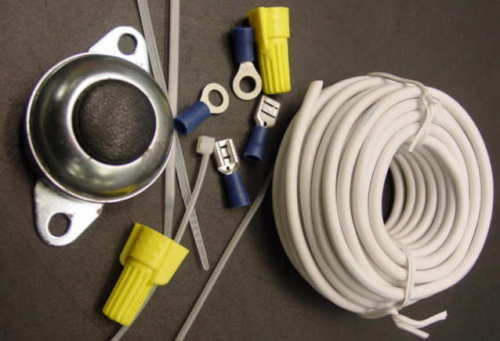 lot 9130 image: 12 volt 5 amp remote horn button and complete wiring kit for the installation.