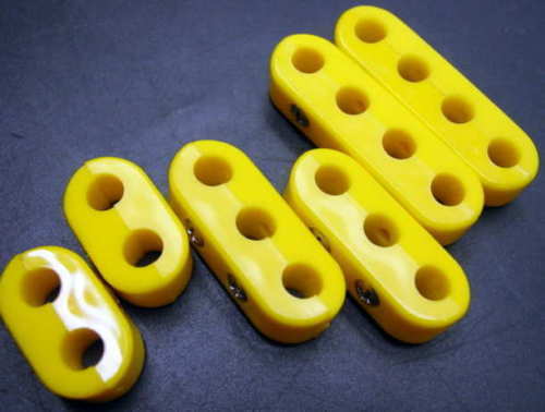 lot 9133 image: Hot rod cool Yellow 7 8 MM spark plug wire separators clean up your plug wires