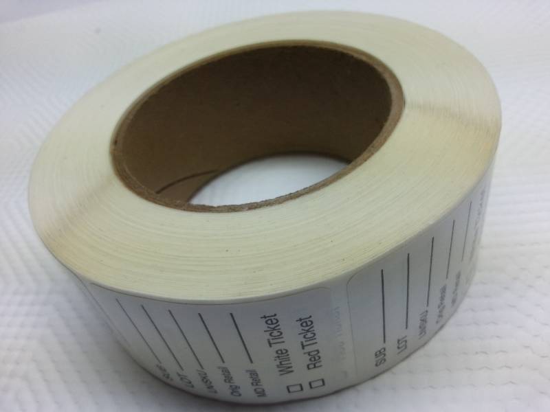 lot 9154 image: New roll of 1,000 labels that measure 1-34 X 2 inches designed for some kind of inventory control.