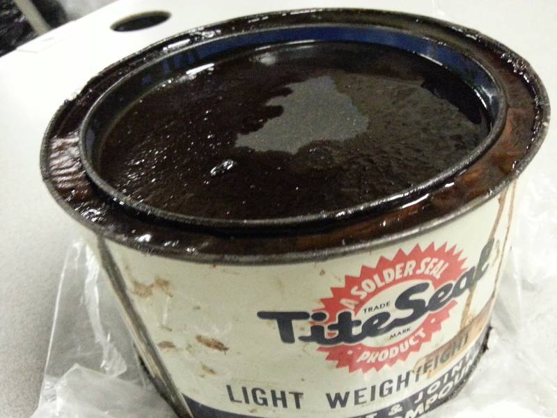 lot 1821 image: Save some big bucks if youre in the business.  The cans been opened and a little has been used