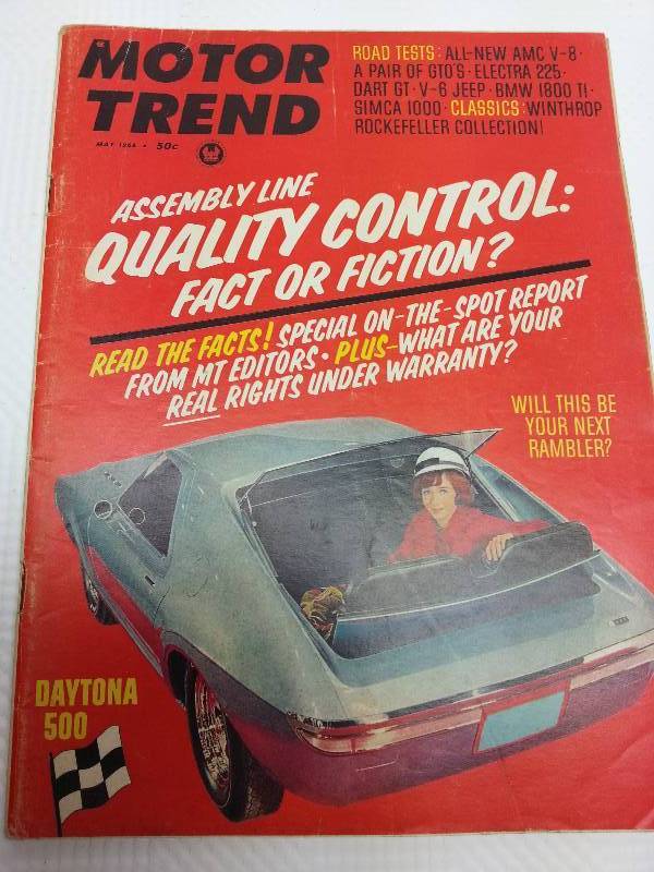 lot 1769 image: May 1966 Motor Trend original magazine.
