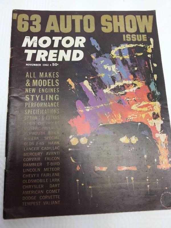 lot 1773 image: November 1962 Motor Trend original magazine.
