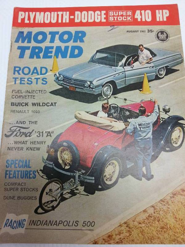 lot 1775 image: August 1962 Motor Trend original magazine.