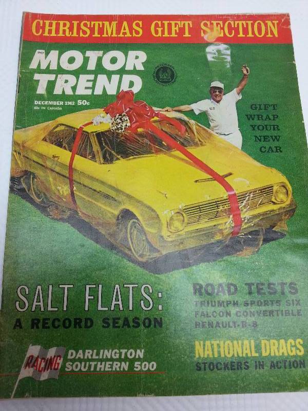 lot 1776 image: December 1962 Motor Trend original magazine.
