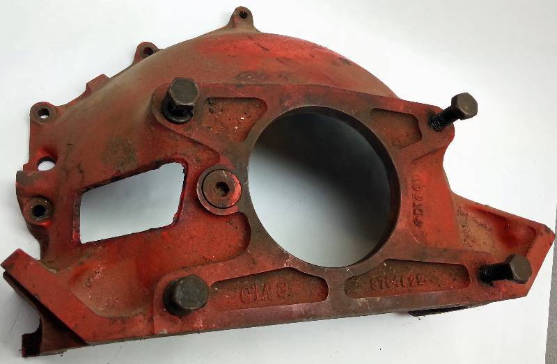 lot 1847 image: Cherry but real nasty dirty is the 1955 1956 1957 Chevrolet passenger standard transmission bell housing.