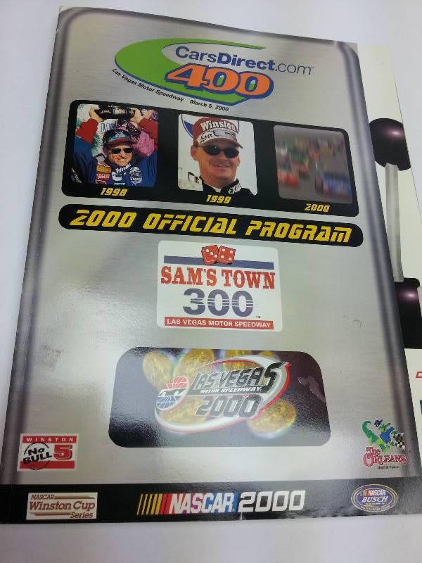 lot 1851 image: Cool official program for the CarsDirect 400 Las Vegas Nascar race weekend.