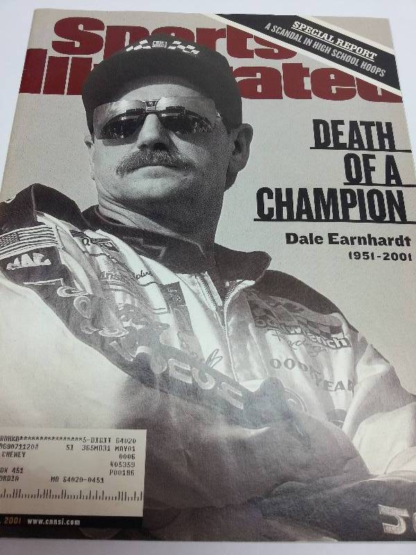 lot 1853 image: Sports Illustrated special issue for Dale Earnhardt Death of a Champion