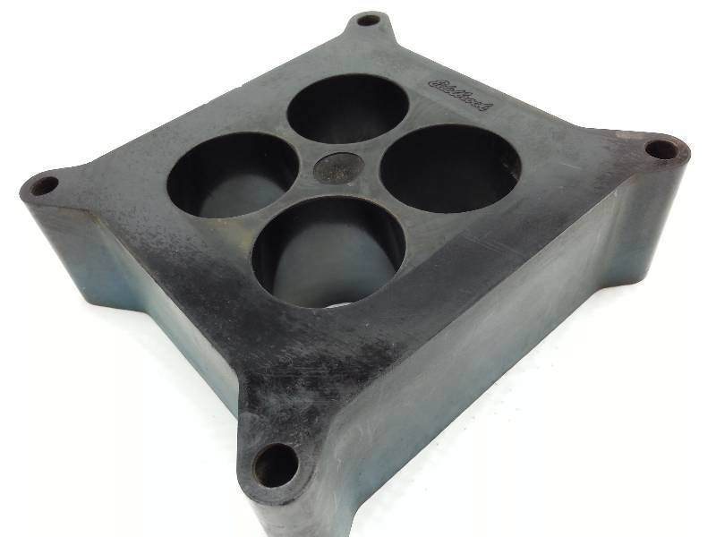 lot 1862 image: 2 tall individual ports molded phenolic carb spacer for Holley Edelbrock 4 Barrel In excellent condition