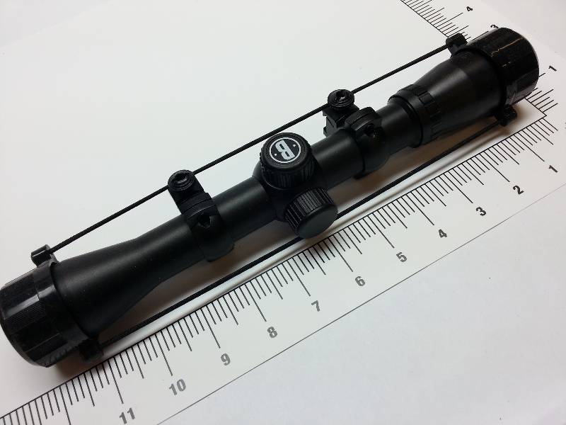 lot 9184 image: New Bushnell 4x32 Rimfire Rifle Scope with lens protectors Designed specially for rimfire rifles.