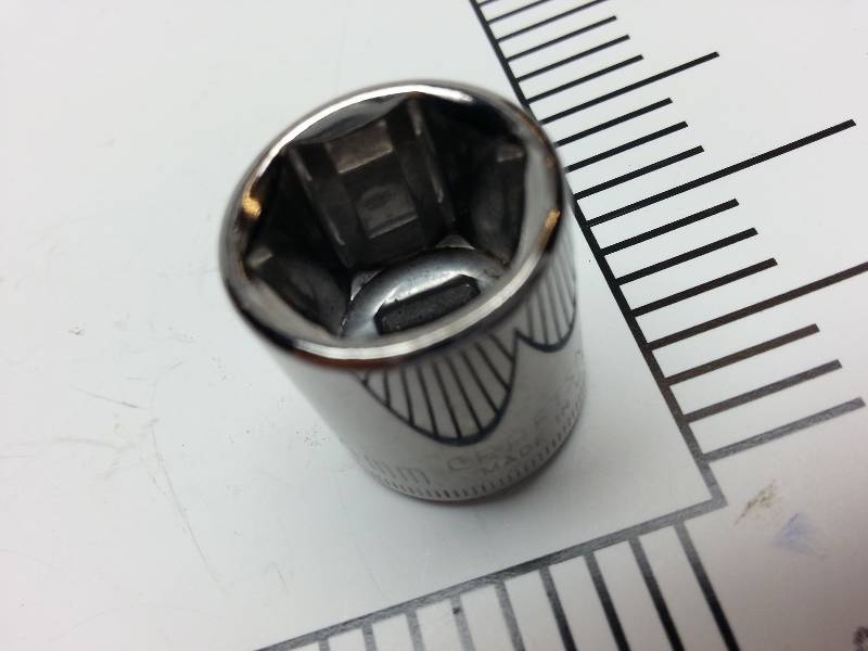 lot 1906 image: New Craftsman Tools 14 drive Chrome size 14MM 6-point socket.  Maybe pick it up for less than a dollar $$$$