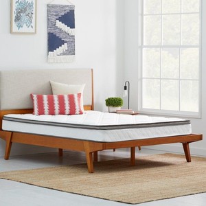 lot 64921 image: 8 Medium Firm Pillow Top Innerspring Mattress-Twin
