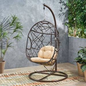 lot 64940 image: Hemsley Swing Chair Cushion Only. Color Tan. Open Box