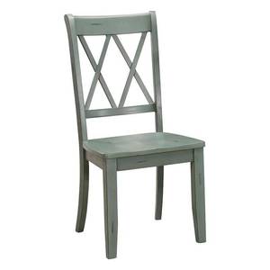 lot 64941 image: Cheryll Solid Wood Cross Back Side Chair (Set of 2). Retail $127.98. Open Box