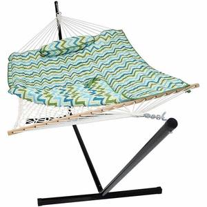 lot 64963 image: Carrollton Spreader Bar Hammock with Stand. Retail $177.99. Open Box