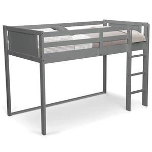lot 64965 image: Twin Solid Wood Loft Bed Color Light Blue by Delta Children. Retail $339.99. Open Box