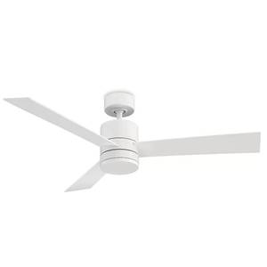 lot 66988 image: 52 Axis 3 - Blade Outdoor LED Smart Standard Ceiling Fan with Light Kit Included. Retail $369.95 Open Box