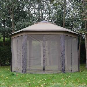 lot 67018 image: 13.5 Ft. W x 9.5 FT. D Steel Patio Gazebo. Retail $187.99. Open Box