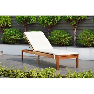 lot 67021 image: Callaway 75.5 Long Reclining Eucalyptus Single Chaise with Cushions