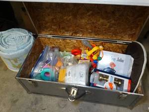 lot 37504 image: Lot of Childrens Toys, Doorknob, Etc in Trunk
