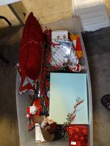 lot 37534 image: Lot of Christmas Decor-- Tote Not Included