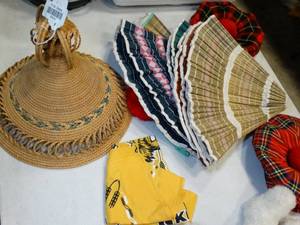 lot 37613 image: Woven Hat Collection - Garden or Decor