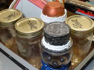 lot 37623 image: Canning Jars & Decorative Holiday Jars