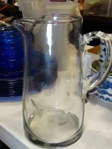 lot 37654 image: Glass Pitcher