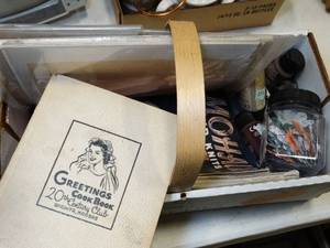 lot 37685 image: Crafting Items and mixed vintage paper goods