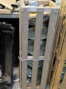 lot 37707 image: Lot of  Large Industrial High Voltage Suspension Vintage Glass Insulators