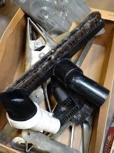 lot 37740 image: Wood Step Ladder & Misc Clamps & Attachments