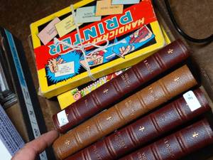 lot 37769 image: Lot of Neat Items - VCR tape covers, Mary Englebright Box & Handicraft Printer