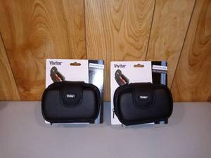 lot 3131 image: Lot Of 2 Vivitar Hard Shall Camcorder Case