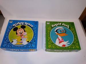 lot 3150 image: Lot of 2 Walt Disney jigsaw puzzles Mickey Mouse and Donald Duck