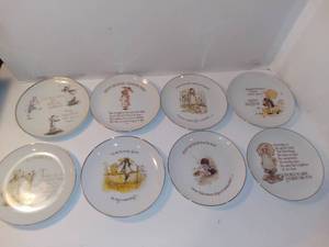 lot 4127 image: Lot of 8 Holly Hobbie Collectible Plates