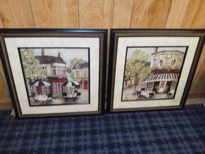 lot 4209 image: Pair of C. Winterle Olsen Bistro Prints