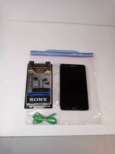 lot 3205 image: Lot of two small Samsung tablet and Sony deep bass earbuds