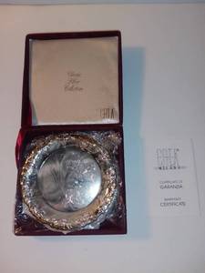 lot 4254 image: CREA Milano Silverplate Coasters