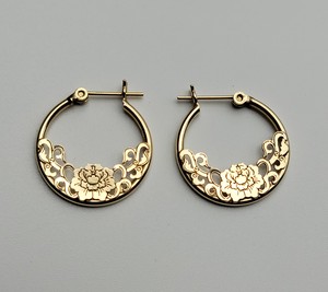 lot 118 image: 14k Yellow Gold Earrings - 1.5g
