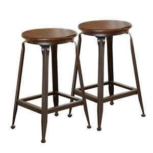 lot 7838 image: Adele Counter Stool- Set of 2