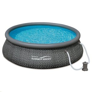 lot 1227 image: Summer Waves - 12ft x 36in Inflatable Round Pool with Pump