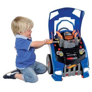 lot 1231 image: Theo Klein Hot Wheels Interactive Service Car StationEngine Playset