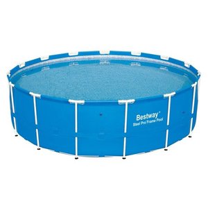 lot 1249 image: Bestway 15 x 48 Steel Pro Frame Above Ground Swimming Pool 12752