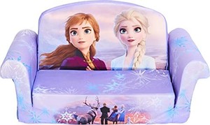 lot 1276 image: Marshmallow Furniture, Childrens 2-in-1 Flip Open Foam Compressed Sofa, Frozen, Multicolor