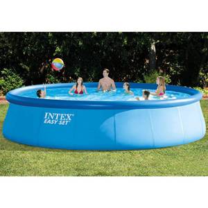 lot 1279 image: Intex - Inflatable Round Outdoor Above Ground Swimming Pool Set