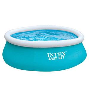 lot 1318 image: Intex - 6ft x 20in Easy Set Inflatable Outdoor Kids Swimming Pool - Multi