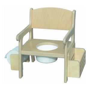 lot 1321 image: Little Colorado Deluxe Stable Comfortable Plywood Potty Training Chair