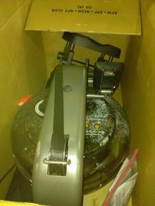 lot 1322 image: Apollo Pro V black rowing machine