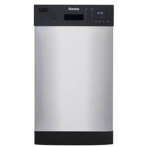 lot 1334 image: Danby 18 Built-In Dishwasher in Stainless Steel