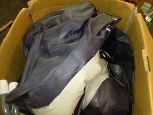 lot 1349 image: Intex 15ft round above ground inflatable pool unknown size
