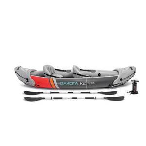 lot 1352 image: Intex 68310VM Dakota K2 2 Person Vinyl Inflatable Kayak with Oars and Pump